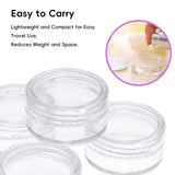 50PCS Clear Cosmetic Cream Jars 5g 10g 20g Refillable Containers