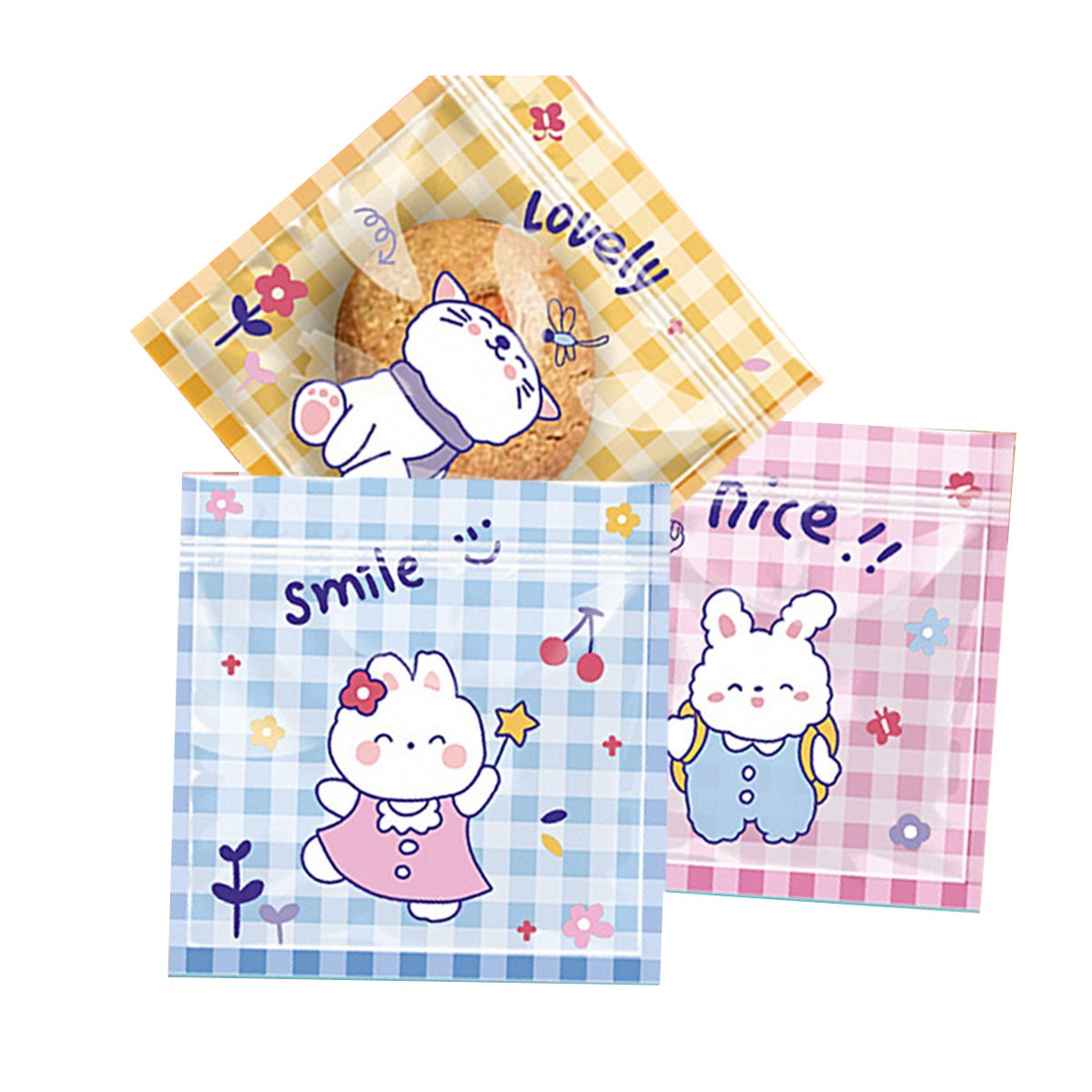 Add a touch of cuteness to your packaging with these adorable cartoon Ziplock bags.