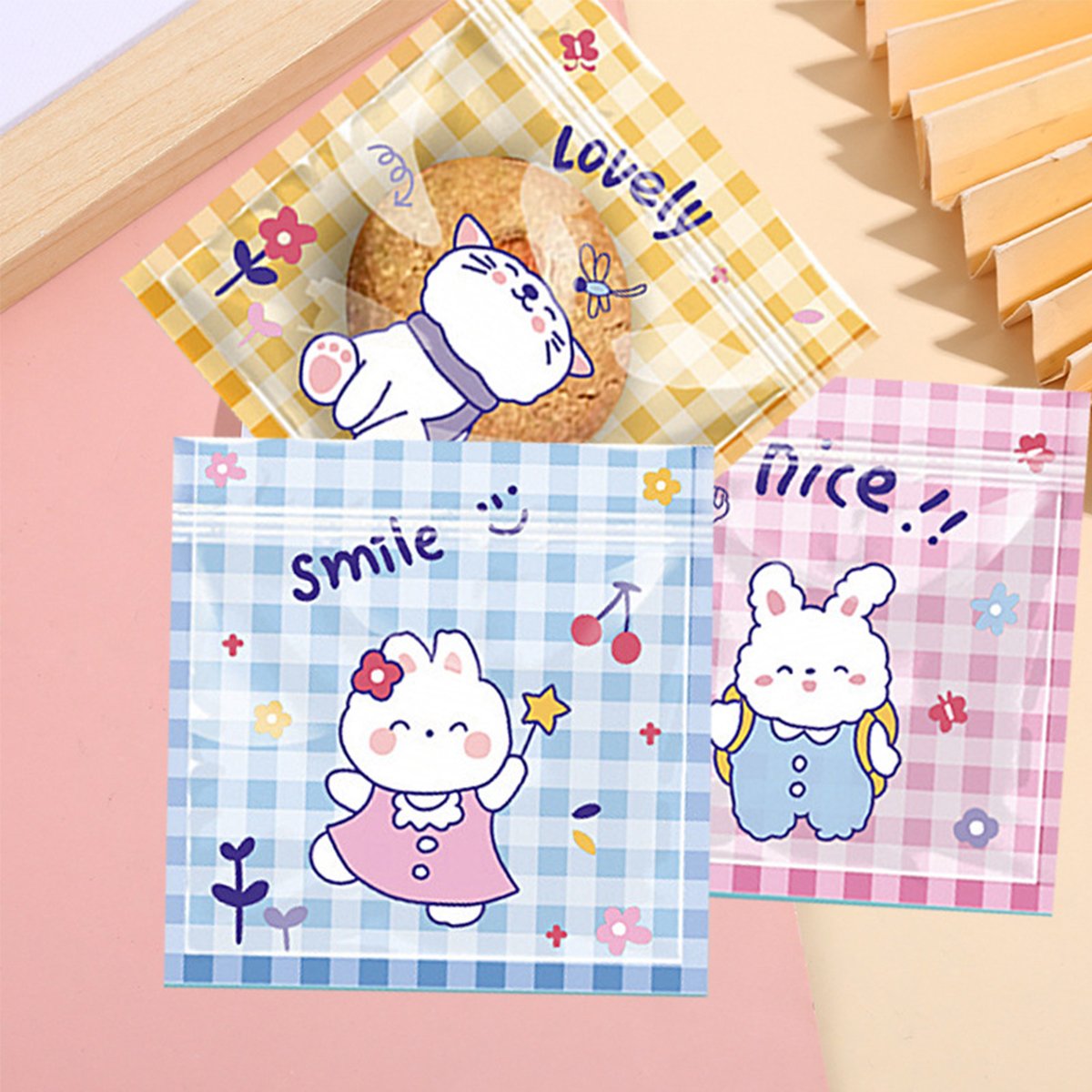 Add a touch of cuteness to your packaging with these adorable cartoon Ziplock bags.