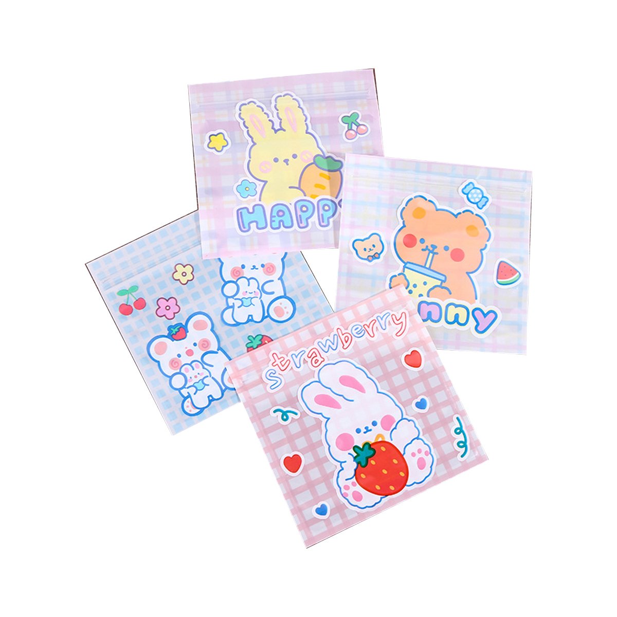 Add a touch of cuteness to your packaging with these adorable cartoon Ziplock bags.