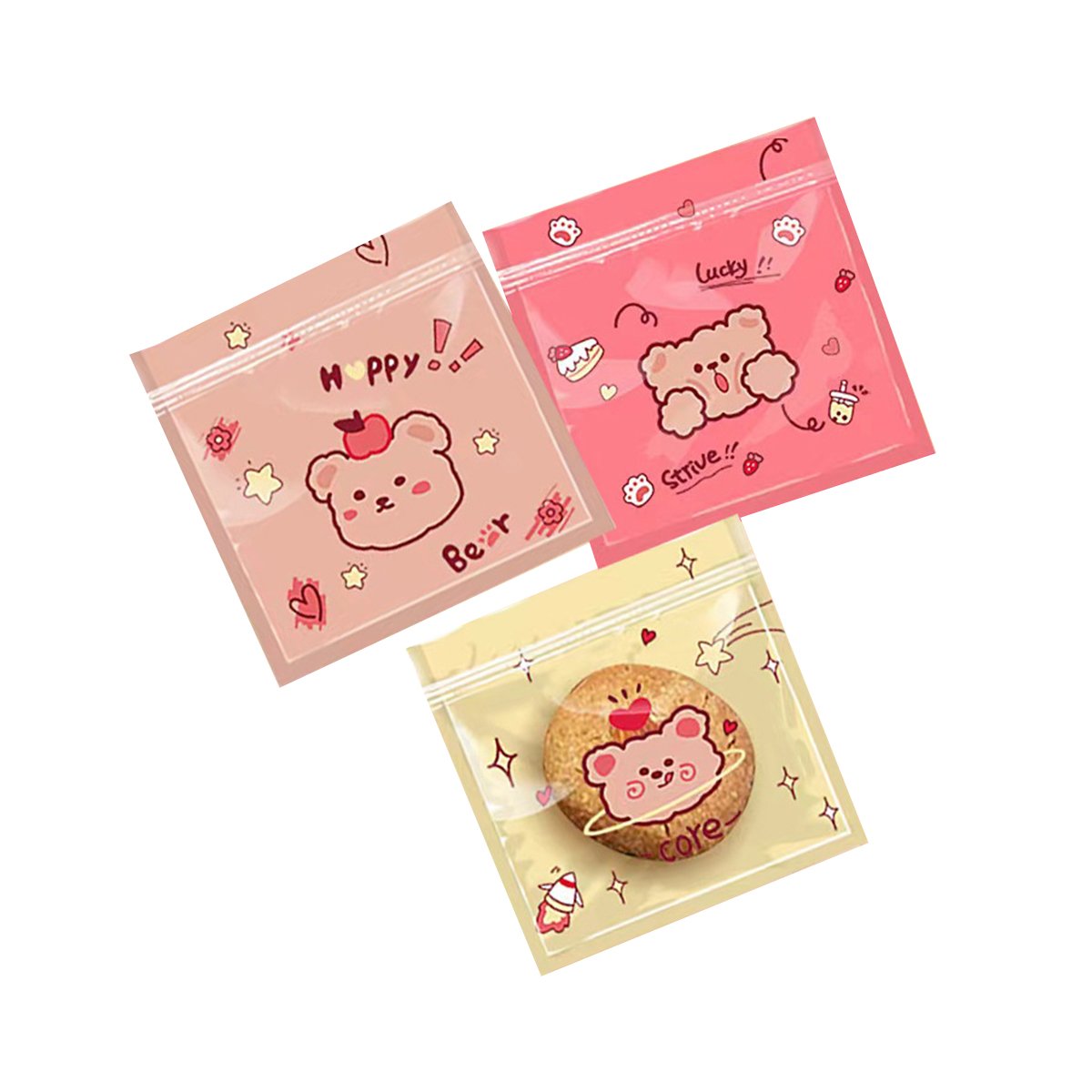 Add a touch of cuteness to your packaging with these adorable cartoon Ziplock bags.