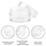 50PCS Clear Cosmetic Cream Jars 5g 10g 20g Refillable Containers