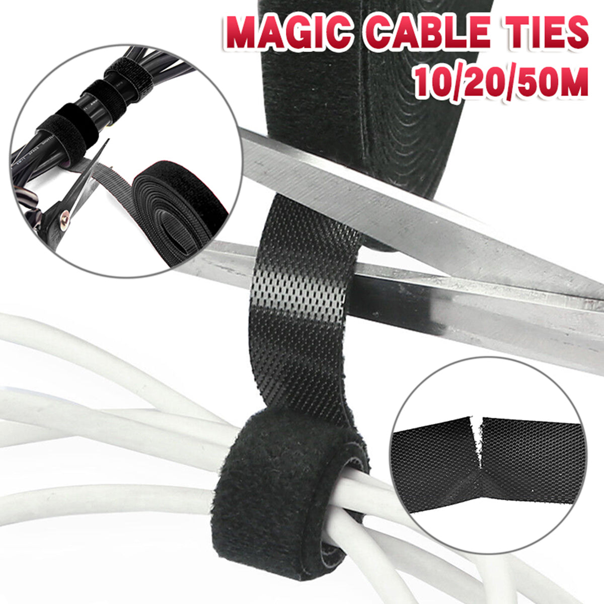 Reusable Cable Ties Grip Organizer 1PC