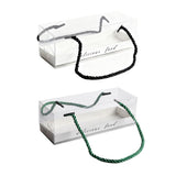 20PCS Transparent Rectangle Blister Bakery Boxes with Handle