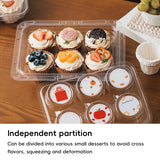 Clear Pastry Cake Box with Handle Food Grade Dessert Takeaway Packaging