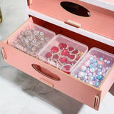 10PCS Mini Clear Plastic Storage Boxes Small Parts Organiser