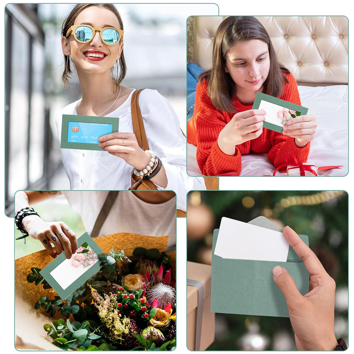 100PCS Kraft Paper Envelopes with Clear Window Self-Seal Mailing Bags