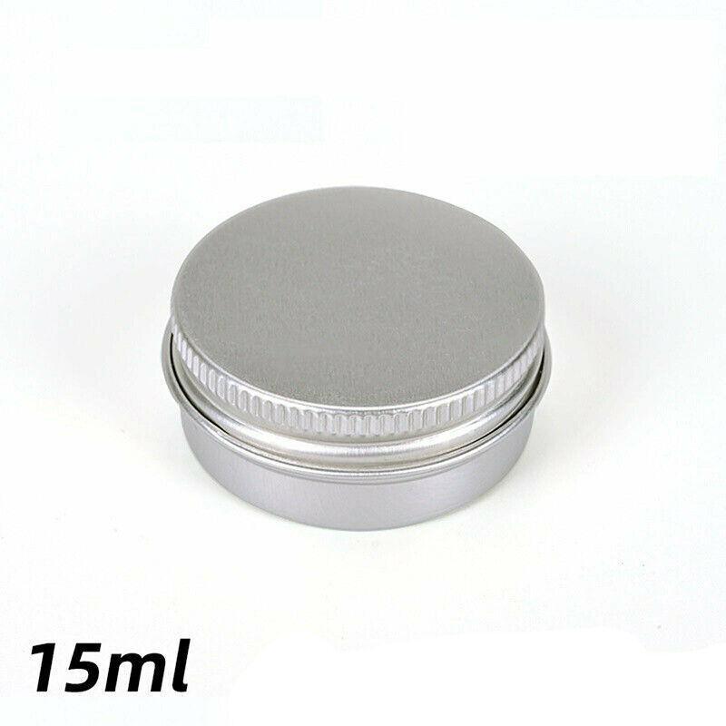 Aluminum Cosmetic Jar 50-200PCS 3Sizes Silver Empty Containers - Discount Packaging Warehouse