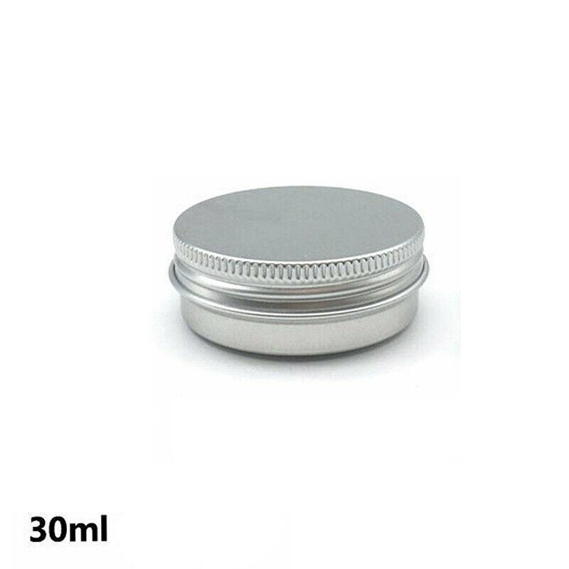 Aluminum Cosmetic Jar 50-200PCS 3Sizes Silver Empty Containers - Discount Packaging Warehouse