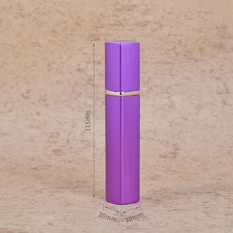 Aluminum Perfume Atomizer 1PC 12ml 5Colours Mini Refillable Travel Scent Pump Spray Bottle - Discount Packaging Warehouse