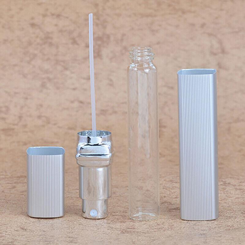 Aluminum Perfume Atomizer 1PC 12ml 5Colours Mini Refillable Travel Scent Pump Spray Bottle - Discount Packaging Warehouse