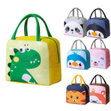 Animal Pattern Insulated Lunch Bags 1-Pack Neoprene Lightweight Portable