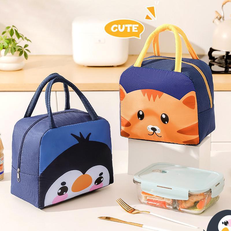 Animal Pattern Insulated Lunch Bags 1-Pack Neoprene Lightweight Portable