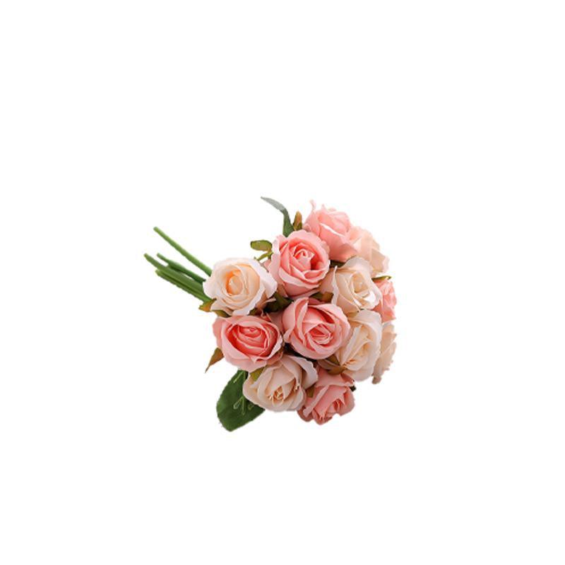 Artificial Flowers Silk Rose Fake Bouquet 12PCS 7Colours - Discount Packaging Warehouse