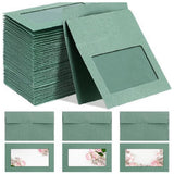 100PCS Kraft Paper Envelopes with Clear Window Self-Seal Mailing Bags