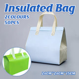 50pcs Thermal Insulated Packaging Bags for Milk Tea Cake
