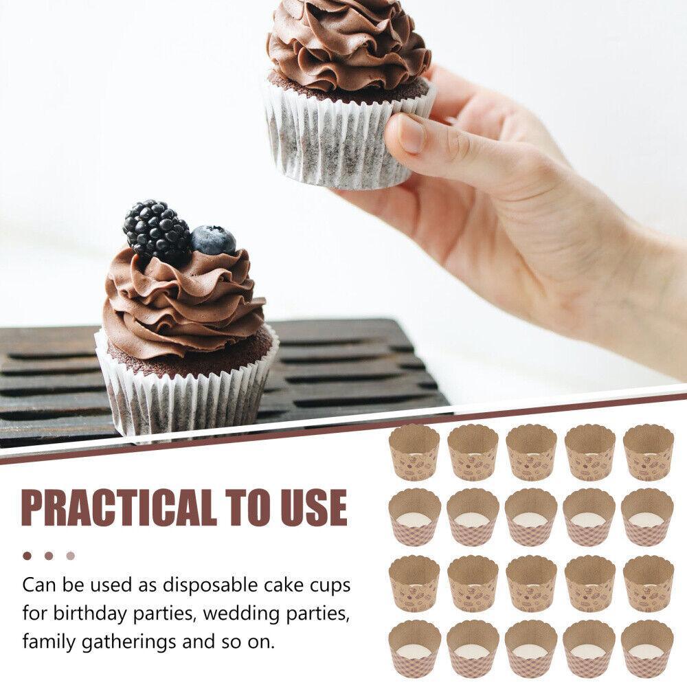 Stylish cupcake holders on display table