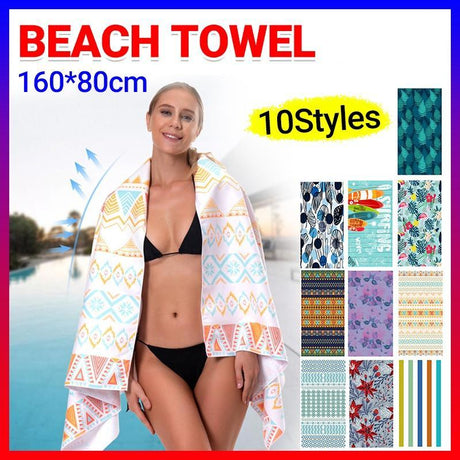 Luxurious and vibrant large beach towels
