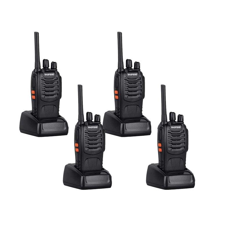 BF-888S Two Way Radio 2/4/6PCS UHF 400-470MHz 5W Rechargeable