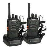 BF-888S Two Way Radio 2/4/6PCS UHF 400-470MHz 5W Rechargeable