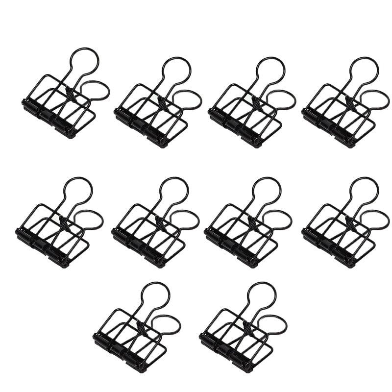 Binder Clips 10PCS 8Colours Steel Bookmark Clips - Discount Packaging Warehouse