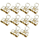 Binder Clips 10PCS 8Colours Steel Bookmark Clips - Discount Packaging Warehouse