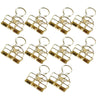 Binder Clips 10PCS 8Colours Steel Bookmark Clips - Discount Packaging Warehouse