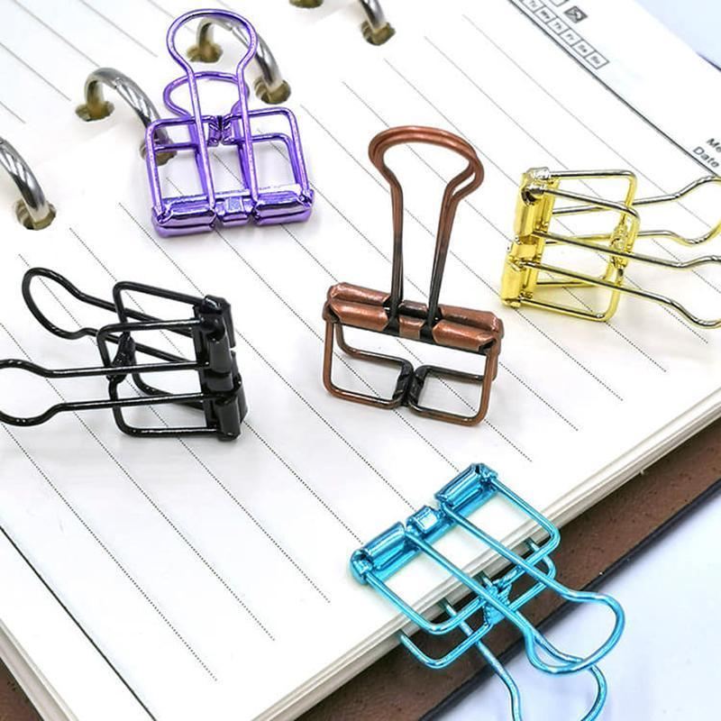 Bookmark Cllips Steel Binder Clips - Multi-Coloured Bookmark Clips | Pack of 10 ...