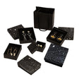 Black Jewelry Packaging Set 20PCS Cardboard Elegant Design