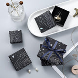 Black Jewelry Packaging Set 20PCS Cardboard Elegant Design