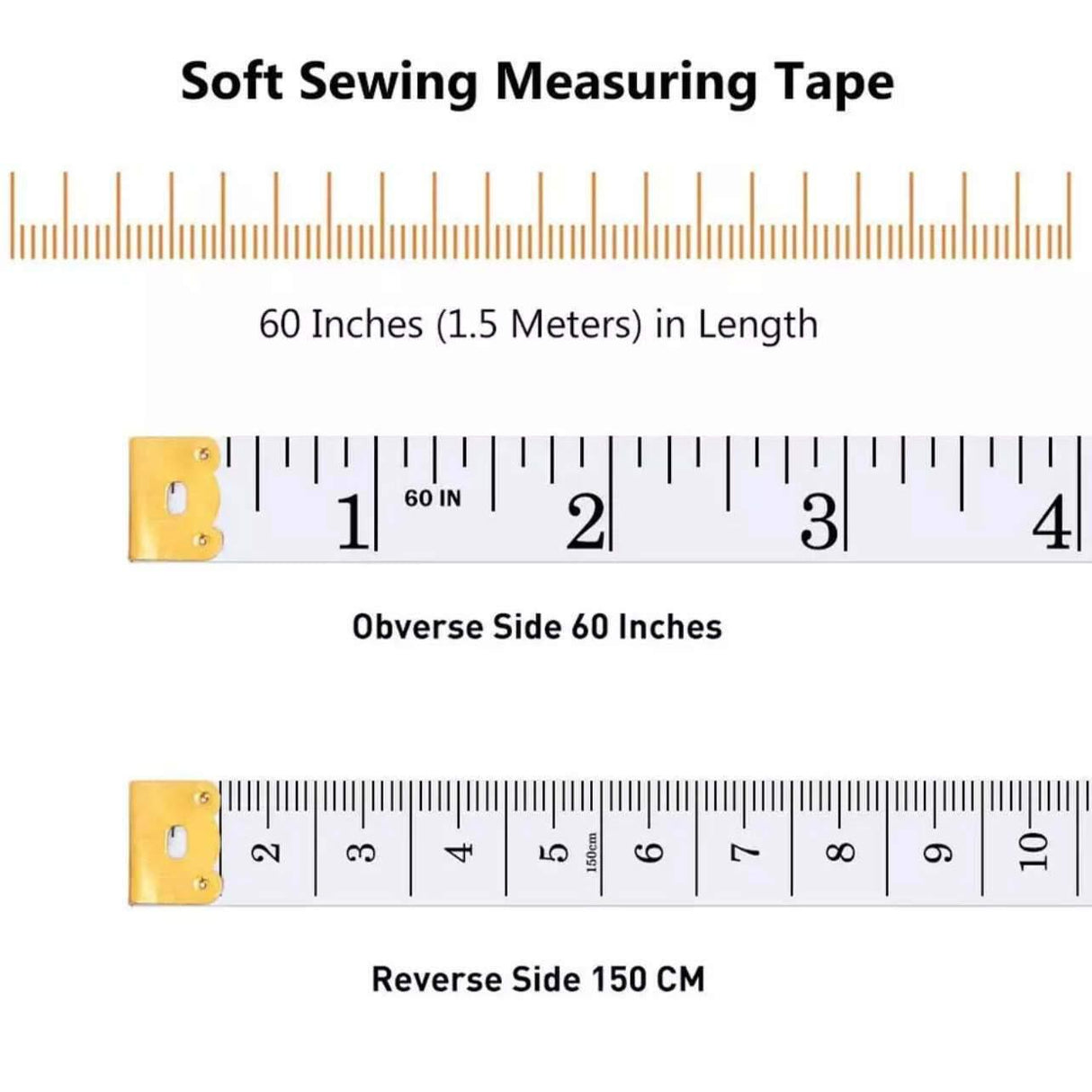 Accurate and flexible soft tape measure for tailoring and crafts