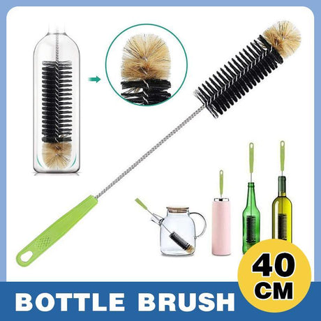 Bottle Cleaning Brush 1PC 40cm Long Handle Nylon for Kettle and Cup Scrubbing - Discount Packaging Warehouse
