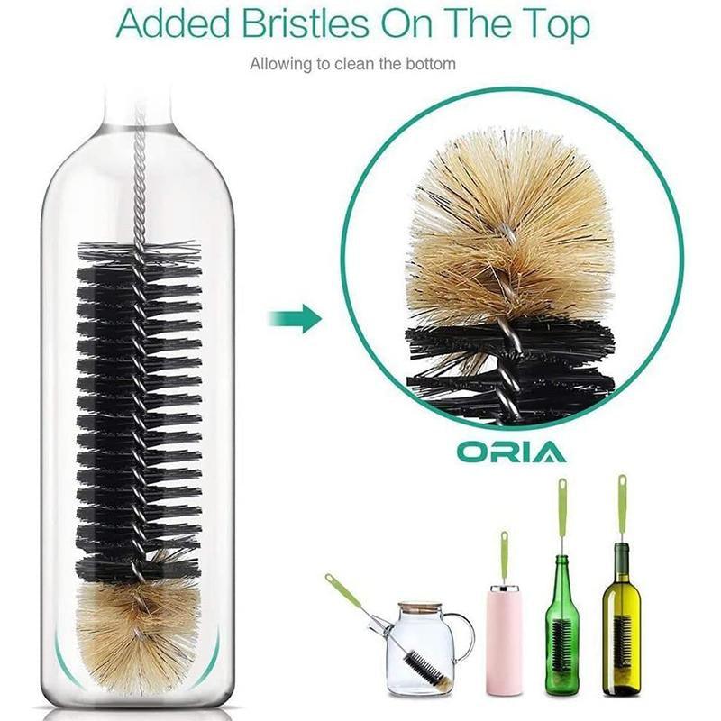 Bottle Cleaning Brush 1PC 40cm Long Handle Nylon for Kettle and Cup Scrubbing - Discount Packaging Warehouse