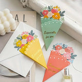 Bouquet Shaped Greeting Cards 20PCS Cardboard 3D Design