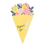 Bouquet Shaped Greeting Cards 20PCS Cardboard 3D Design