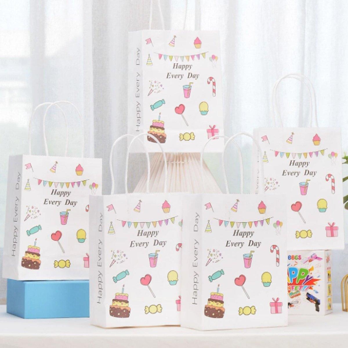 Brighten Your Gifts with Colourful Cartoon Kraft Paper Bags