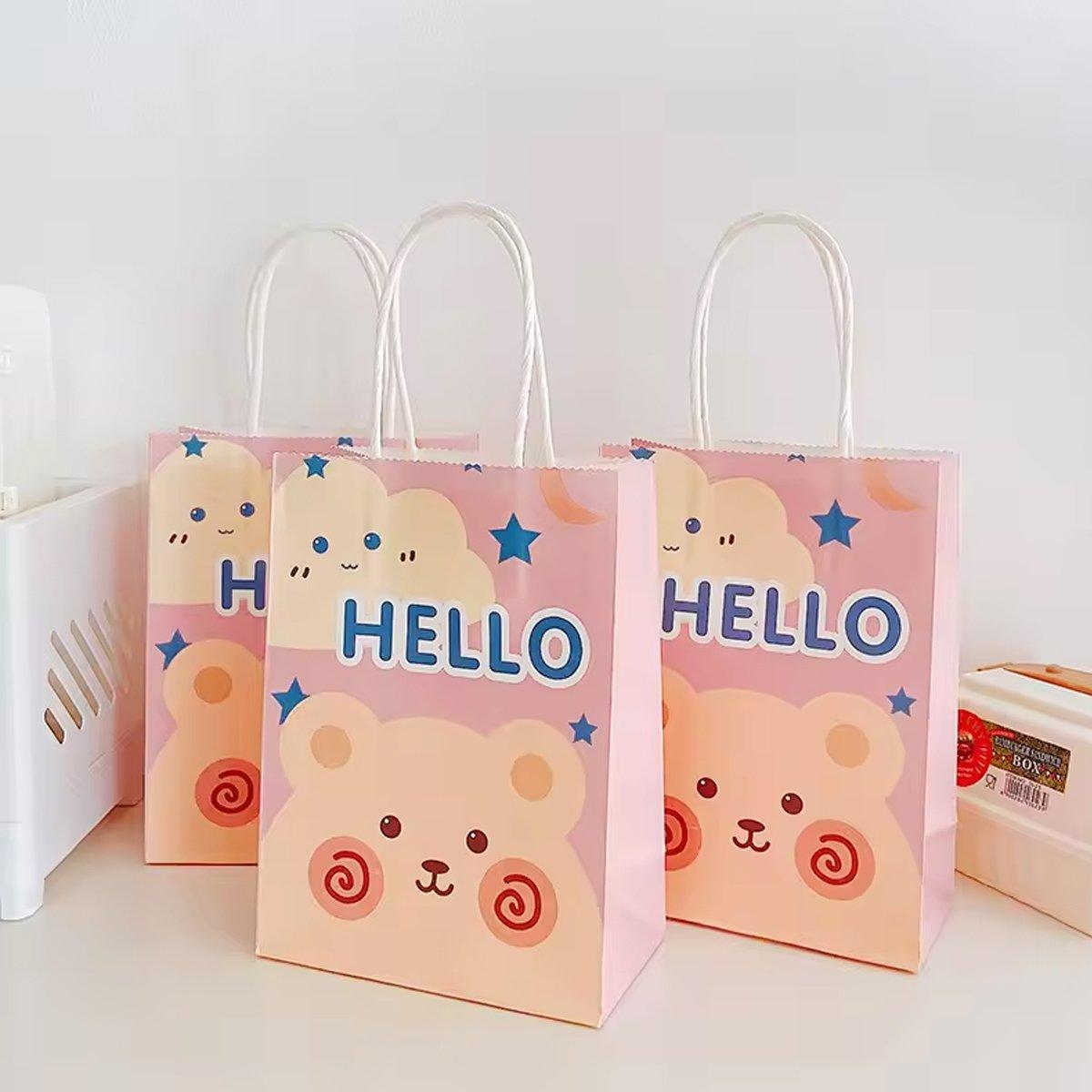 Brighten Your Gifts with Colourful Cartoon Kraft Paper Bags