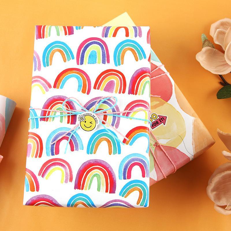 Brighten Your Gifts with Rainbow Wrapping Paper