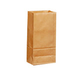 Brown Kraft Paper Bags 10-100PCS 6Sizes Flat Bottom Grocery Bag - Discount Packaging Warehouse