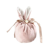 Bunny Ears Gift Bag with Pearl Decor 1PC 3Colours Flannelette - Discount Packaging Warehouse