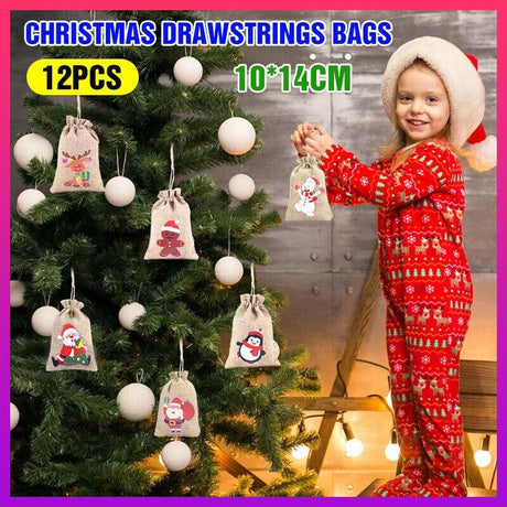 Festive and durable Christmas gift bag with holiday designs
