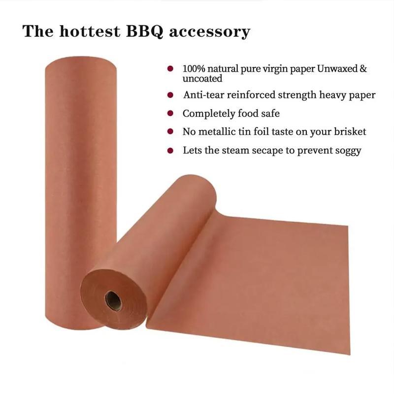 Butcher paper roll being dispensed in a kitchen setting