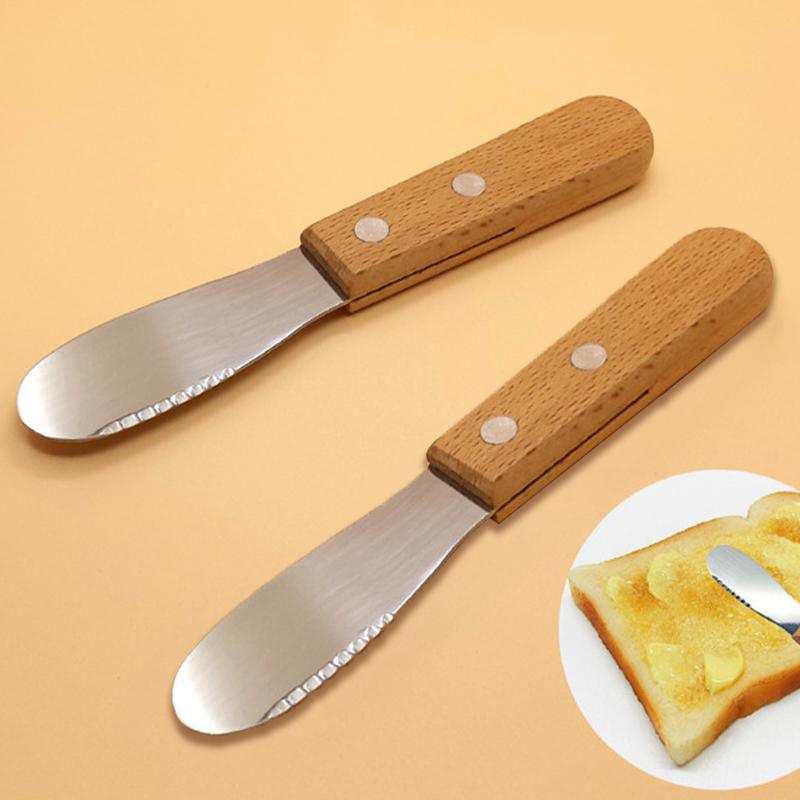 Butter Knife 2PCS 12.9x2.1cm Cheese Slicer Stainless Steel - Discount Packaging Warehouse