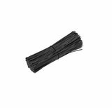Cable Tie Wire 100/500PCS 7Sizes Metal+Plastic White/Black - Discount Packaging Warehouse