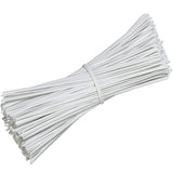 Cable Tie Wire 100/500PCS 7Sizes Metal+Plastic White/Black - Discount Packaging Warehouse