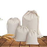 Canvas Bags 10-100pcs Drawstring Storage Bag - Discount Packaging Warehouse
