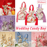 Canvas Gift Bags 10PCS Premium Canvas for Wedding Candy Favors