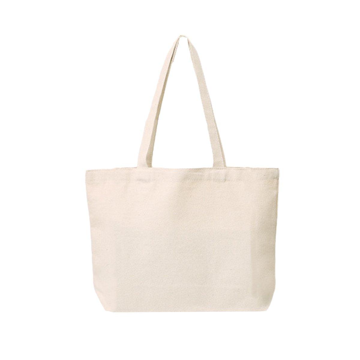 Canvas Tote Bag 5PCS Cotton Customizable