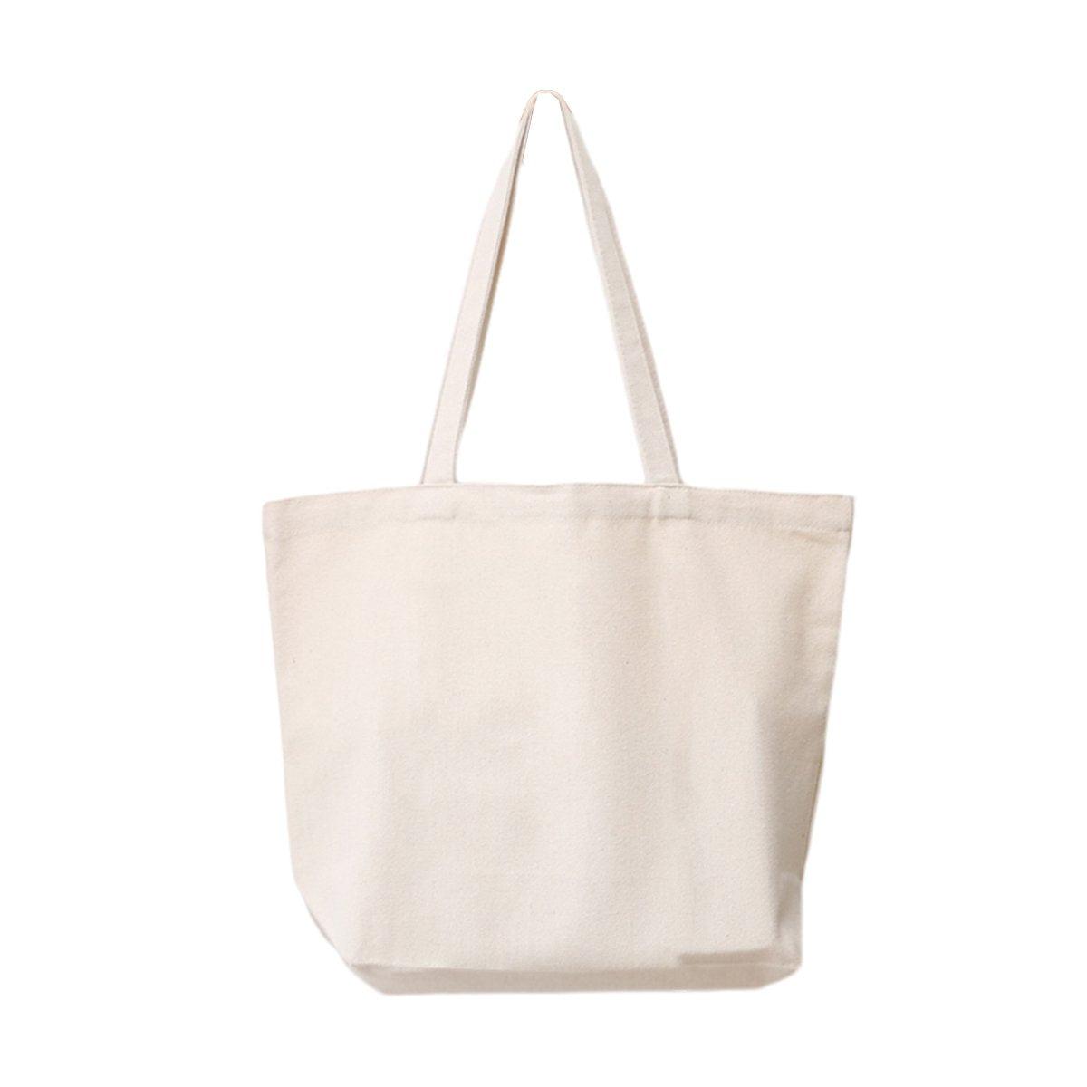 Canvas Tote Bag 5PCS Cotton Customizable