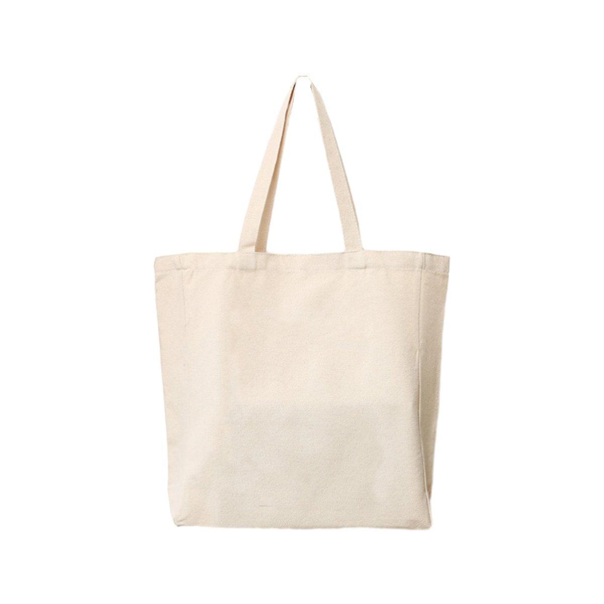 Canvas Tote Bag 5PCS Cotton Customizable